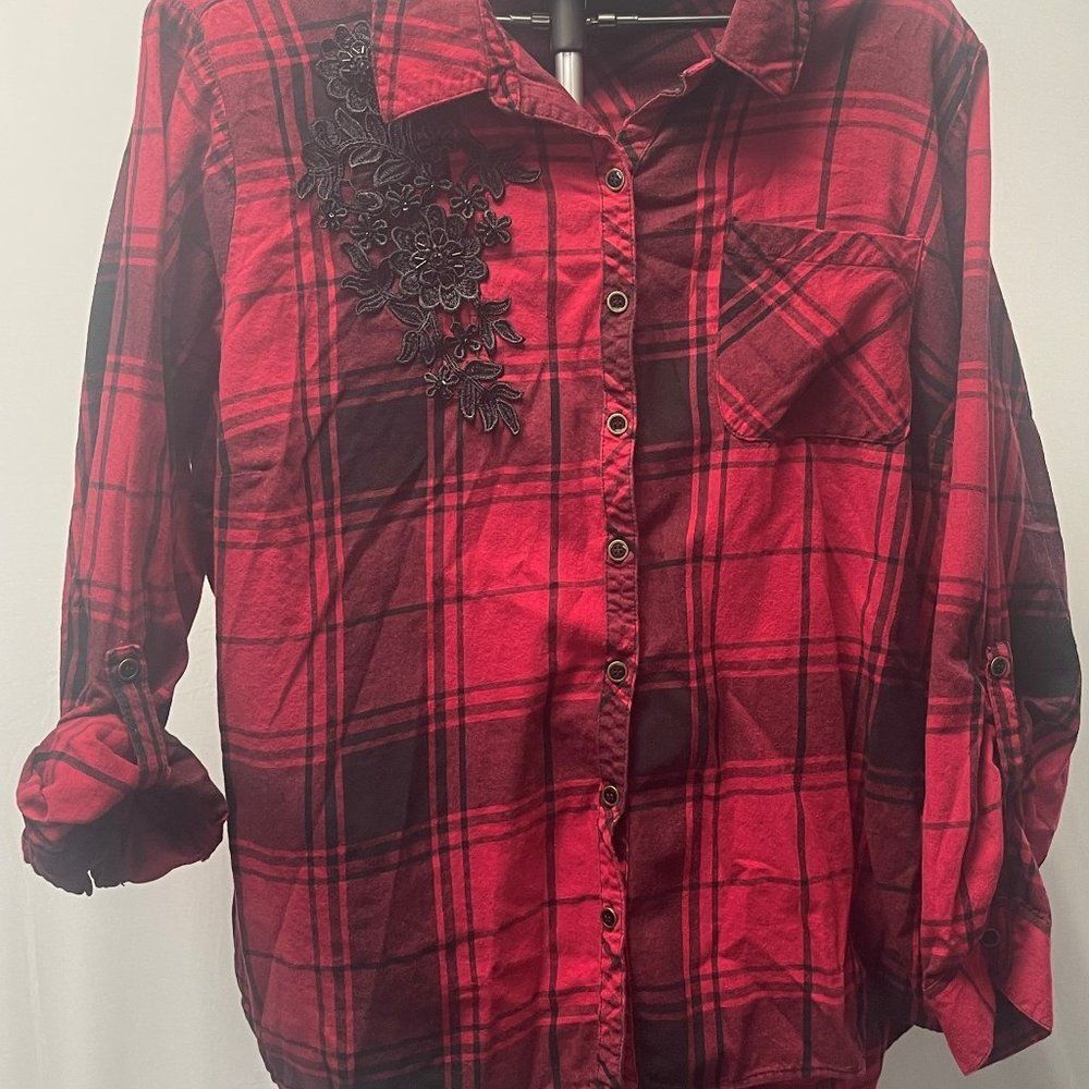 Westport 1962 3x Cotton Plaid Button Down Shirt